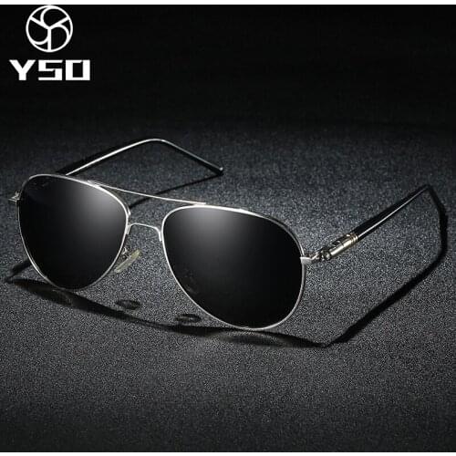 YSO 2020 Luxury Brand Men Sunglasses For Car Driving Polarized UV Protection Sun Glasses With Accessories For Men 209