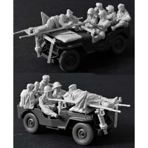 1/35 Scale U.S. Soldier (No Car) Resin Figure Building Kit