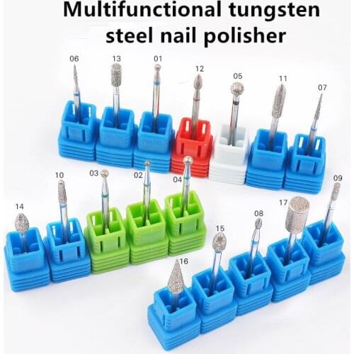 2020 new 1pc tungsten steel grinding head tungsten carbide burrs sets mini drill diamond burs material tungstenio accessories