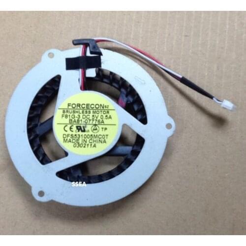 SSEA New laptop CPU Fan for SAMSUNG R460 R463 R423 R425 R464 R467 R468 cooling Fan P/N: DFS531005MC0T F81G-3 BA81-07776A