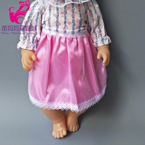 Gifts for baby girl doll dress fit for 43cm Baby Doll wear set 18 inch girl doll clothes