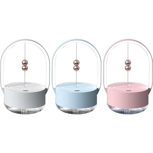 J0PE Portable 350ml Electric Air Humidifier Magnetic Humidifier USB Cool Mist Sprayer with Warm Night Light for Home Car