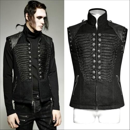 Мужские зимние жилеты PUNK RAVE China At AliExpress