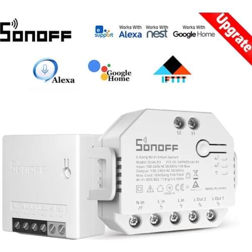 SONOFF Basic R3 WIFI DIY Smart Control Switch Timer Automation Module Compatible With EWelink Alexa Google Home