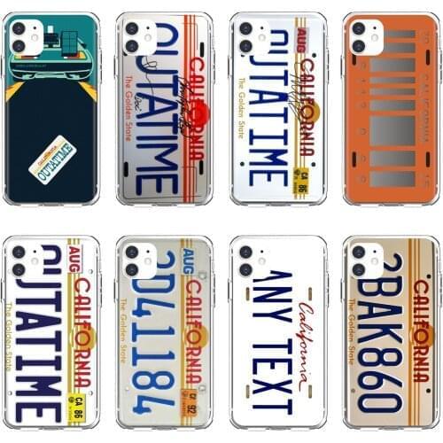 CALIFORNIA-OUTATIME-LICENSE-PLATE-BTTF For Huawei Mate 20 30 40 7 8 9 10 Lite Pro P Smart 2018 2019 Plus G7 G8 TPU Silicone Case