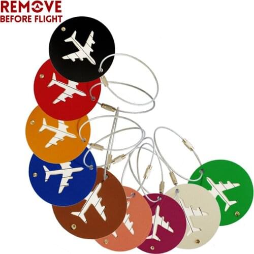 Key Smart EDC Pocket Organizer Aluminium Alloy Luggage Tag Travel Accessories Name Tags Suitcase Address Label Holder 5Pcs Mixed