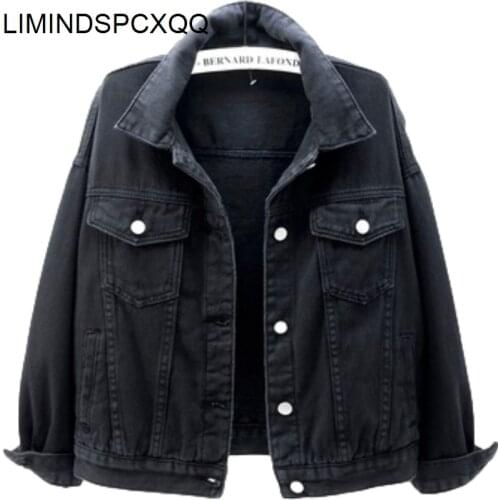 2021 BF Short Jeans Jacket Womens Korean Bat Sleeve Fashion Ladies Denim Coats Clothing Plus Size 3XL Casual Loose Spring Autumn