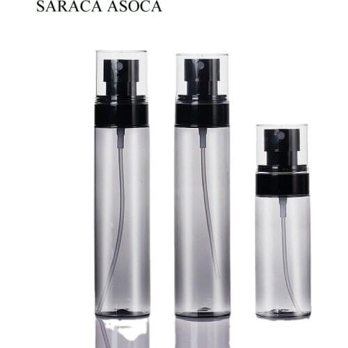 10Pcs Black 60ml Moisturizing Toner Bottle Cosmetic Spray Bottle Perfume Fine Mist