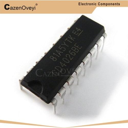 10pcs/lot CD4026BE CD4026 4026 DIP-16 In Stock