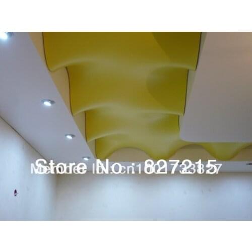 #2022 1.5/1.8m width Lihgt Yellow Glossy Ceiling Tiles