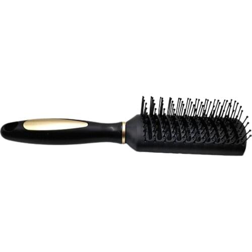 Anti-Static Detangling Brush For Wet Or Dry Hair Flexible With Nylon Bristles Comb With Hanging Hole