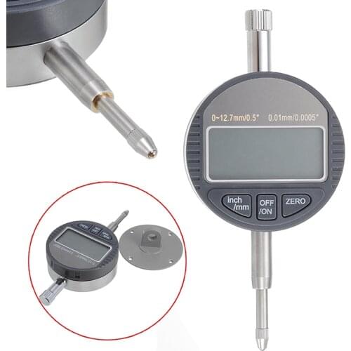 Digital Dial Gauge 0.01mm / 0.0005" Gauge Probe Measuring Range 12.7mm /0.5'' Precision Dial Indicator Gauge Meter