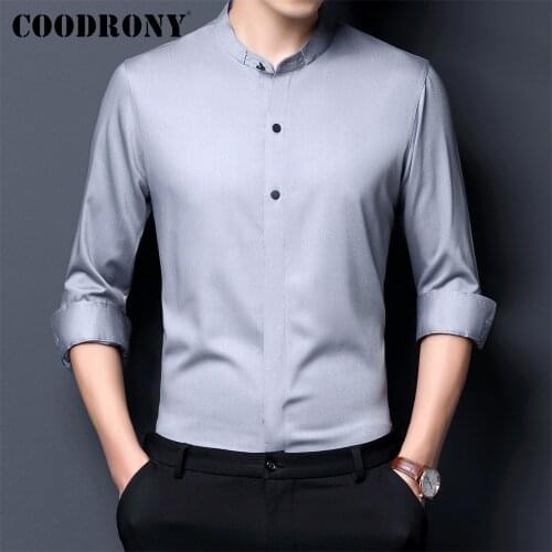 COODRONY Mens Casual Shirts