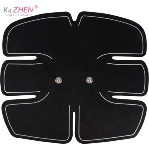 Gel EMS Abdominal Muscle Exerciser Trainer Smart ABS Stimulator Fitness ABS Electrode Stickers Pad Body Slimming Massager Unisex