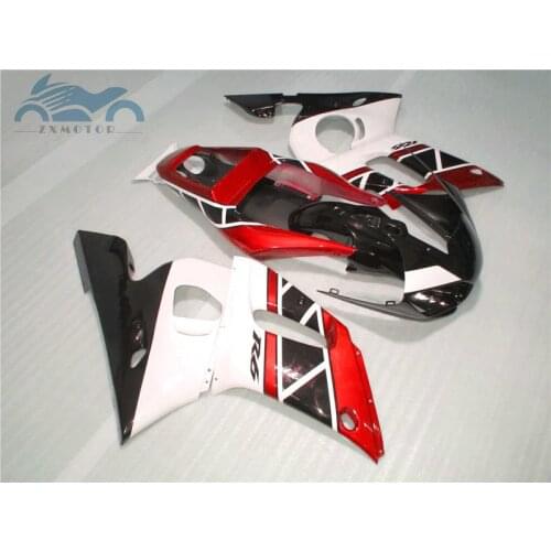 Customized race motorcycle fairings kit for YAMAHA R6 YZFR6 1998-2002 YZF R6 98-02 ABS plastic fairing red white body parts EB62