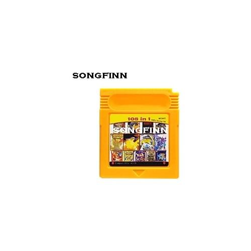 2 Colors 108 in 1 MC007 100% Saving OK Memory card for 16 bit color console English language