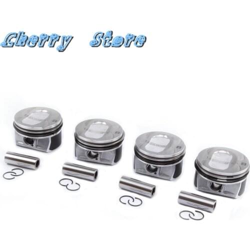 03C107065BF Oversized Pistons & Piston Rings Kit 76.51+0.5MM 19MM For VW CC Golf Jetta Passat GTI Tiguan Audi A1 Skoda Seat 1.4T