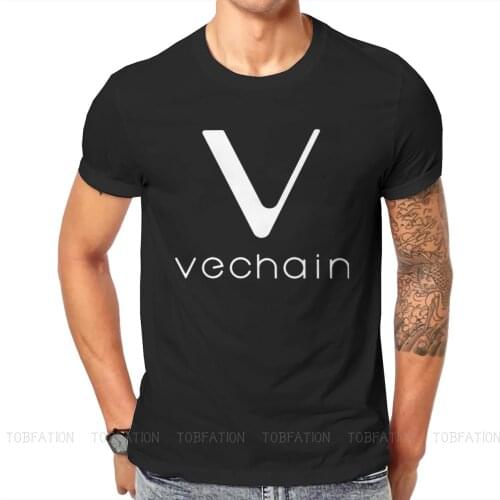 Vechain VET Blockchain Crypto Cryptocurrency Crewneck TShirts White Personalize Homme T Shirt New Trend Tops Size S-6XL