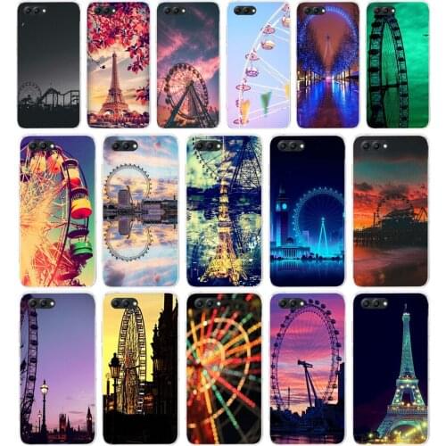 05AA The ferris wheel Soft TPU Case Cover For Huawei Honor 10 10 Lite 20 20 PRO Lite
