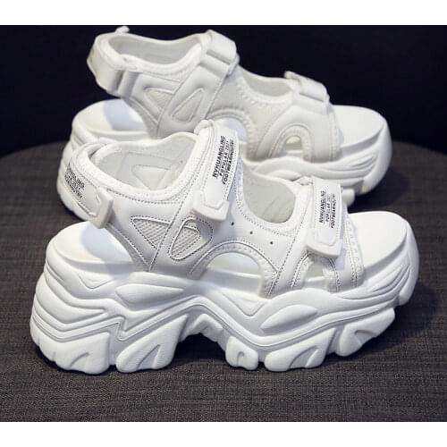 Platform Sandals Muffin Bottom 2021 Symphony Chunky Super High Heel Student Increase Summer Beach Shoes Sandalias Mujer