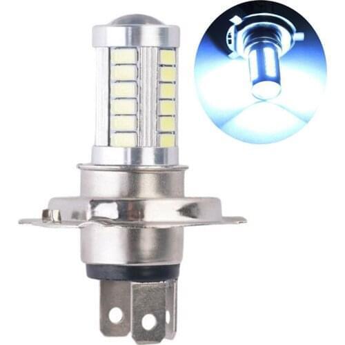 H4 33SMD LED Motorcycle Headlight Bulbs 800LM 6500K Led Moto Motorbike Daytime Running Light Car Lights New