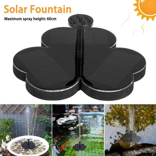 MINI Solar Powered Floating Bird Bath Water Panel Fountain Pump Garden Pond Pool Drop Shipping 35P