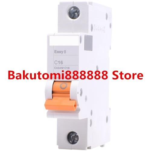 Electrical miniature circuit breaker EASY9 AN1C16 series 1P AC 16A 20A 40A air switch single-stage outdoor circuit breaker