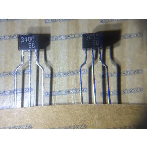 100pcs/LOT 2SC3400 3400 TO92S 100mA/50V NPN, Si, Small Signal Transistor