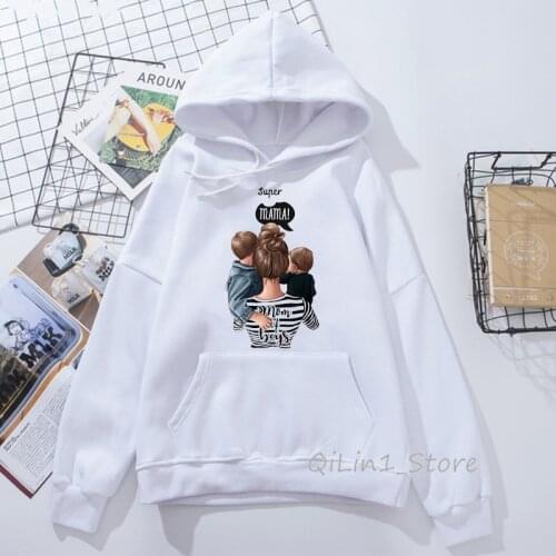 2019 vogue Super mom hoodies women kawaii hoodie Mothers Day birthday Xmas gift hat sweatshirts hoody ladies tracksuit oversize