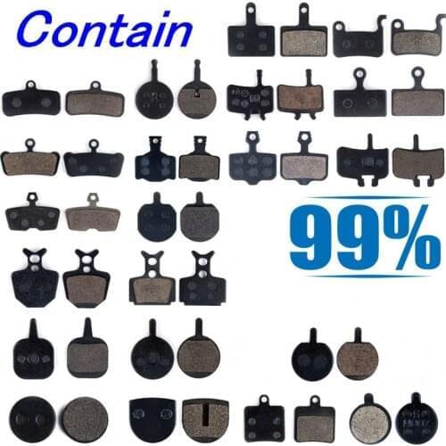 WasaFire 4 pairs/lot Semi-metallic brake pads for shimano xt/sram/avid/magura/hayes/formula/tektro hydraulic disc brake bike pad