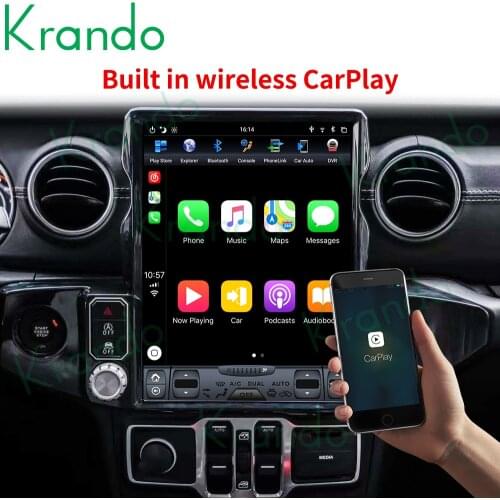 Krando Android 9.0 4G 64G 13"car head unit for Jeep Wrangler 2008-2019 car radio player gps navigation multimedia system