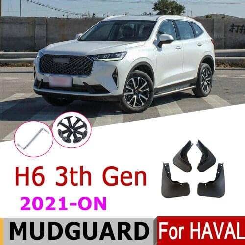 Car Mudflap Fender For Haval H6 3th Gen 2021 Haval H6 3rd 2021-On Over Fender Mud Flaps Guard Splash Flap Mudguard Accessories