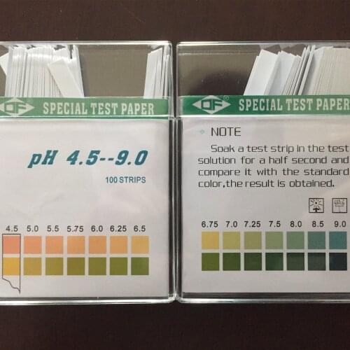 Free Shipping Wattson/ gastric pH paper/urine ph/ sliva ph strip/ph 4.5-9/ph indicator