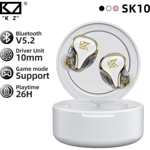 KZ SK10 True Wireless Headphones Bluetooth-Compatible 5.2 Hybrid Technology Touch Control Noise Cancelling Earbuds Earphones