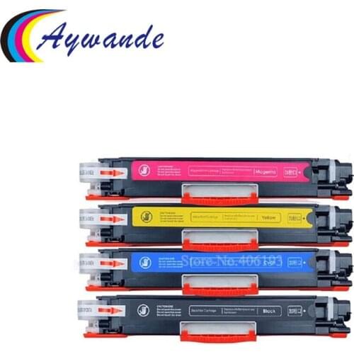 4 x CF350A CF351A CF352A CF353A Compatible for HP Color LaserJet Pro MFP M176n M177fw HP176 HP177 Color Toner Cartridge