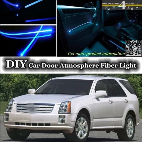 For Cadillac SRX interior Ambient Light Tuning Atmosphere Fiber Optic Band Lights Inside Door Panel illumination (Not EL light)