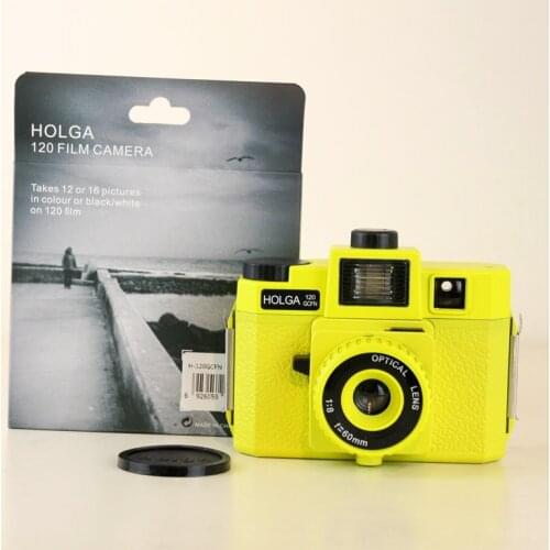 Holga 120 GCFN Yellow Medium Format Film Camera Glass Lens Lomo Brand new