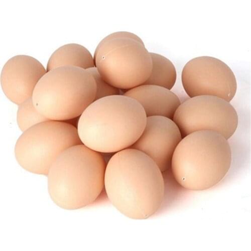 Simulation fake eggs baby kids children toys supermarket hotel restaurant shop store decor plastic chicken eggs model props