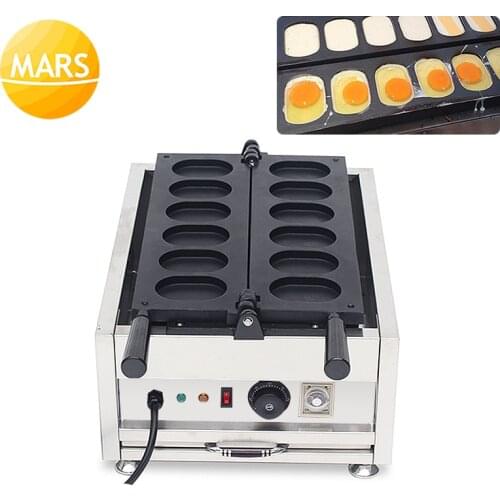 Commercial Electric 6pcs Korean Egg Breads Waffle Pan Machine Egg Waffle Maker 110V 220V Cake Baker Iron Pan Baking Equipment