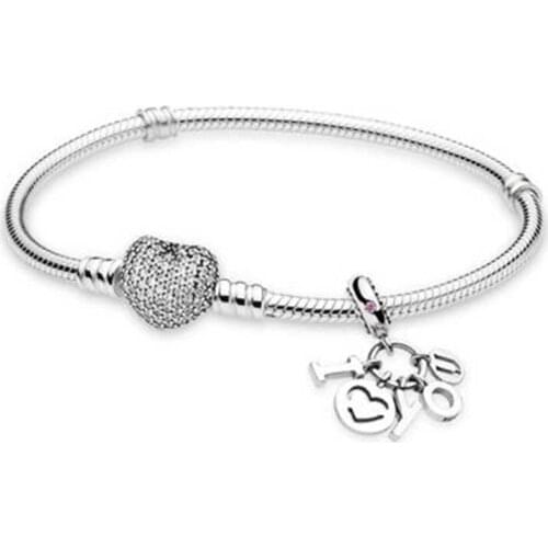 NEW Book Di 100% 925 Sterling Silver I LOVE YOU BRACELET GIFT SET fit DIY Original charm Bracelets jewelry A set of prices