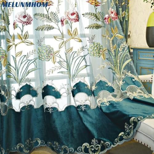 Top Fashion Limited Curtains Yarn Dyed Home European Chenille Luxury For Living Room Tulle Sewing In Bedroom