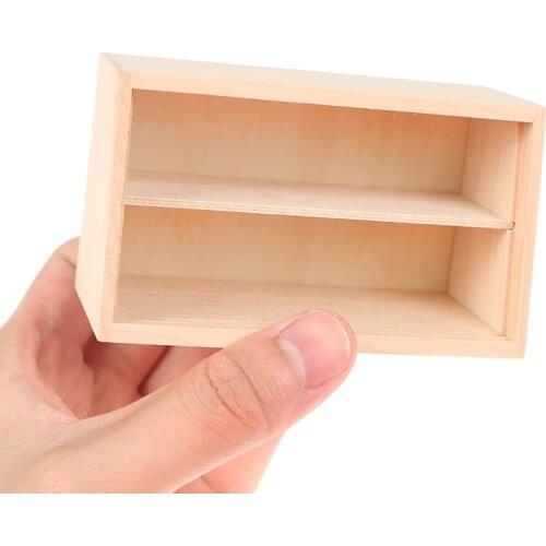 1PC Creative New 1:12 Dollhouse Miniature Wooden Lockers Cabinet Model Furniture Accessories Decor Kids Toys Gift