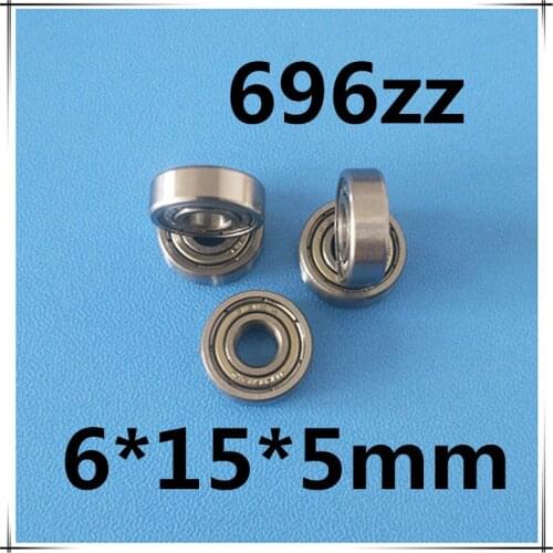 10pcs miniature bearing 696z 696 ZZ 696-2Z 696-Z 6x15x5 mm deep groove ball