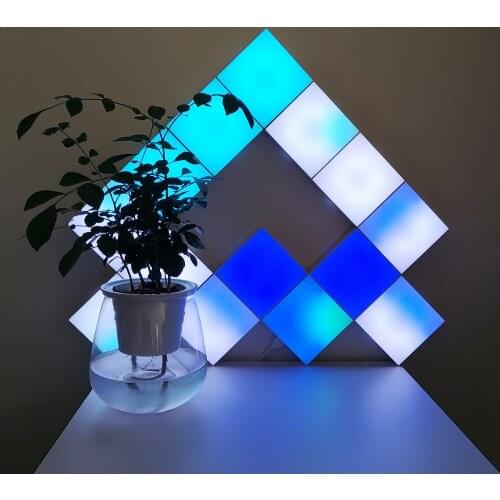 Modular Square LED Night Light Touch Sensitive and Remote Controlled Lamp Decoration Lights for Home Wall