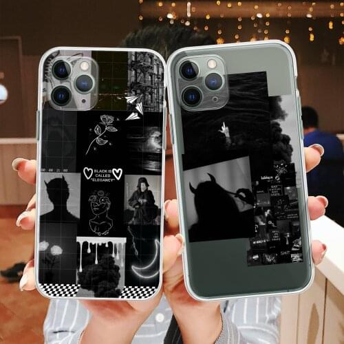 Cartoon stitching Case For iPhone 11 Pro Max 12 Mini 7 5 5S SE 2020 X XS XR 8 7 6Plus Lovely Soft TPU Silicone Phone Back Cover