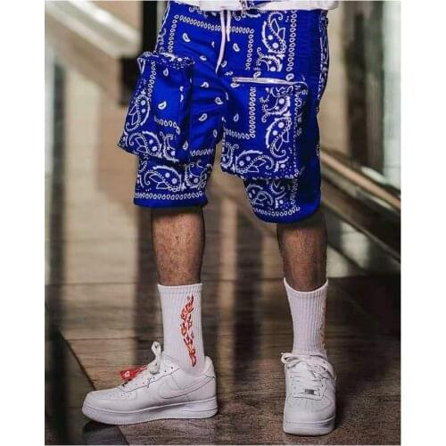 2021 Mens shorts 3D Personality Ethnic Style Dazzling Pattern Hip-Hop Fashion Trend Tooling High Street Mens Casual Shorts