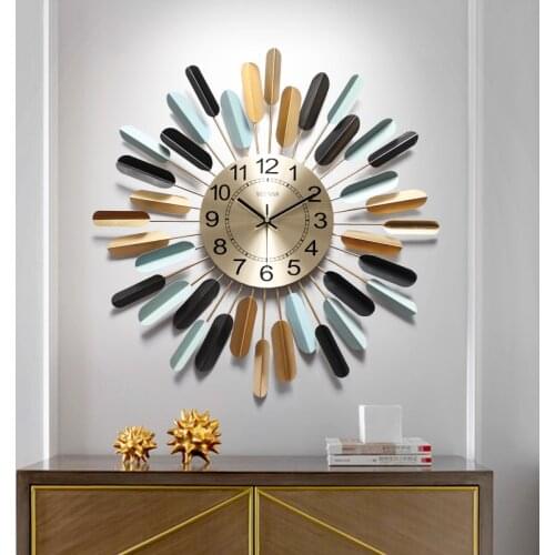 Zq Clock Wall Clock Living Room Modern Simple Home Wall Decorative Creative American Pocket Watch