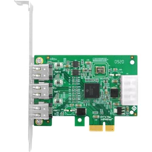 PCI Express 3-Port Firewire 1394(3a) Video Capture Controller Card-LRFW9D13-3A