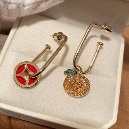 Luxury Famous Brand Fashion Drop Earrings Vintage Jewelry for Woman Party Gift