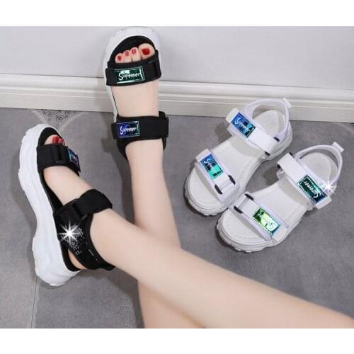 Sexy Open-toed Women Sport Sandals Wedge Hollow Out Women Sandals Outdoor Cool Platform Shoes 2021 New Women Beach Summer Shoes